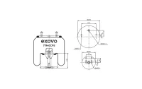 Пневмоамортизатор кабины грузовой BPW / ПРИЦЕПЫ EXOVO 71940CPE