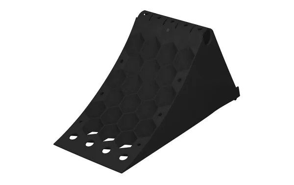 Упор колеса противооткатный EXOVO 01178E 470×200×240 мм пластик чёрный