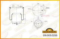 Рессора грузовая Renault Trucks / Volvo SONDER 09.003.0255 для коммерческого транспорта
