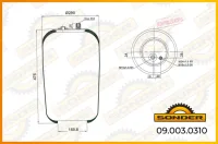 Рессора грузовая Mercedes-Benz / Renault Trucks SONDER 09.003.0310