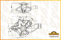 Насос водяной грузовой MAN / Renault Trucks SONDER 13.003.0031