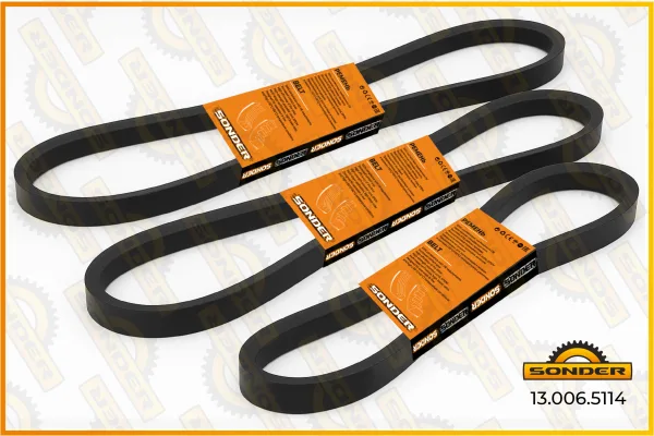 Клиновый ремень Sonder Premium 13X1500 для Renault, артикул 13.006.5114