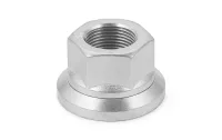 Гайка колеса EXOVO 01353E М22×1,5 H27 цинк белый — для BPW, MAN, SAF, DAF, Volvo